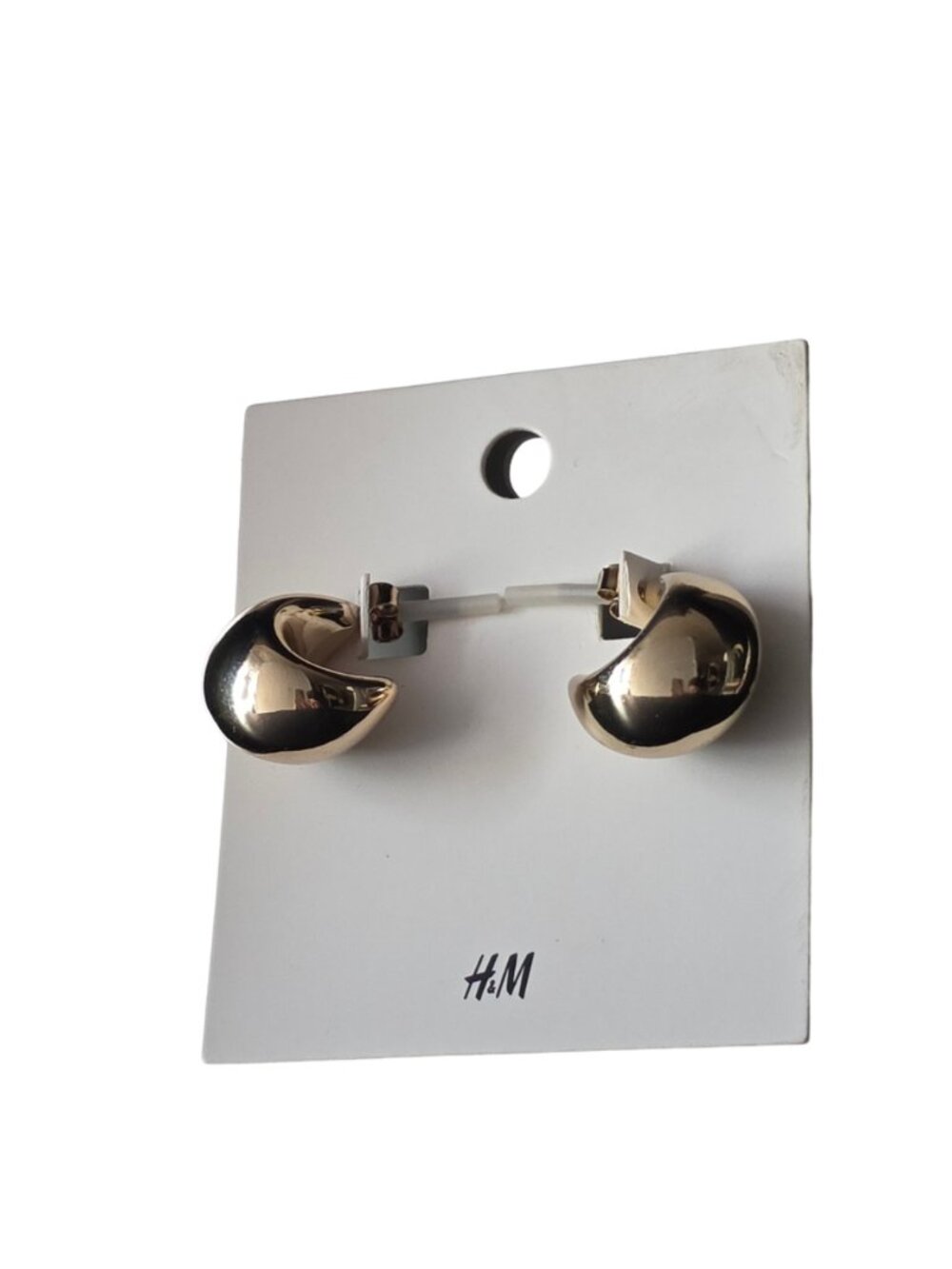 H&M Earrings Womens pierced goldtone chunky hoops